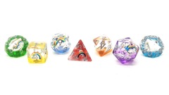 7-Die Set Infused - 7 Color Rainbow (Lab Dice)